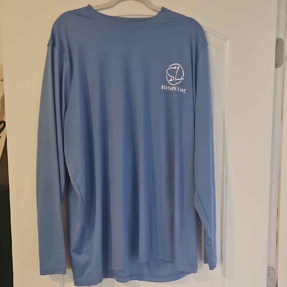 Southern Lure Men's Light Blue Long Sleeve Dri-fit Shirt